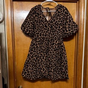 Time and Tru Animal Print Dress